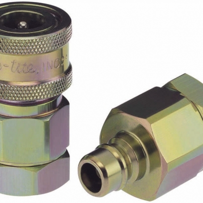 All fluid quick-release coupling