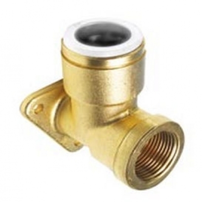 Brass threaded elbow fitting