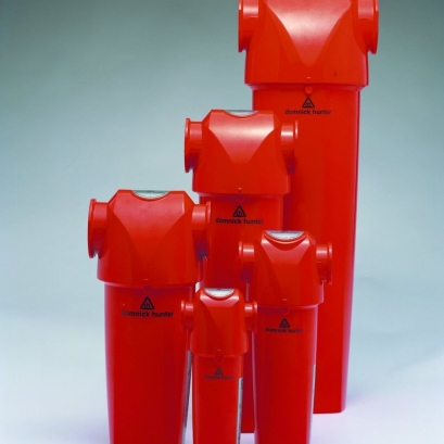 Coalescing compressed air filter