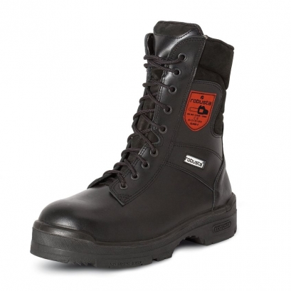 Cut resistant safety boots for forestry work