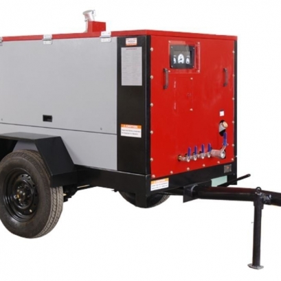 Diesel powered screw air compressor (portable)