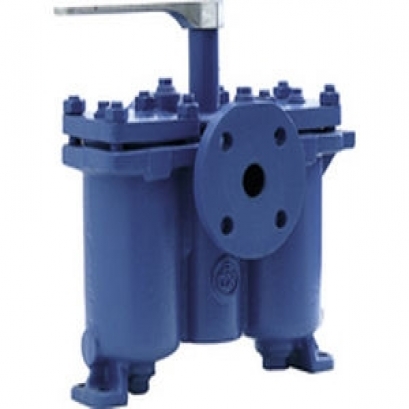 Douplex basket strainer