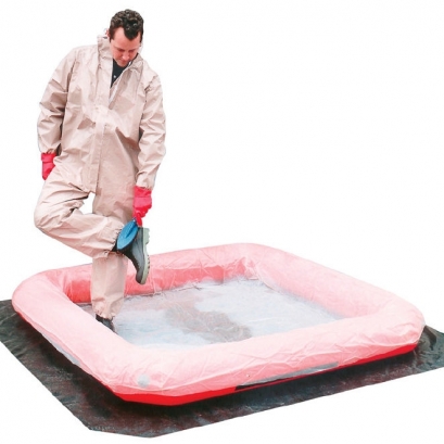 Inflatable decontamination shower