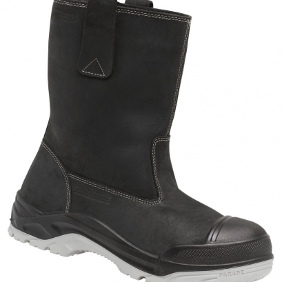 Leather safety boots