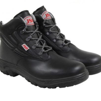 Leather safety boots