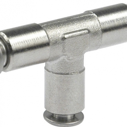 Nickel plated brass pneumatic push-in fitting