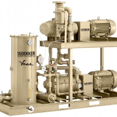Oil sealed liquid ring pump vacuum unit