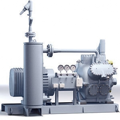 Piston compressor with direct drive (stationary)