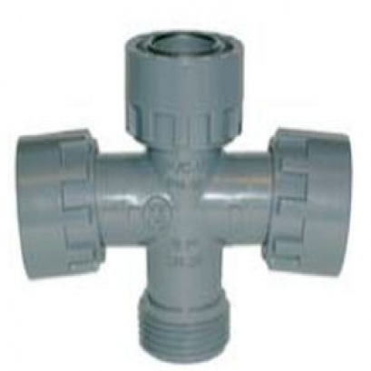 Plastic cross ring coupling
