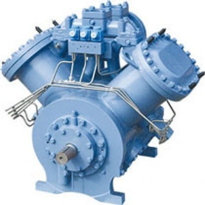 Reciprocating refrigeration compressor for industrial refrigeration