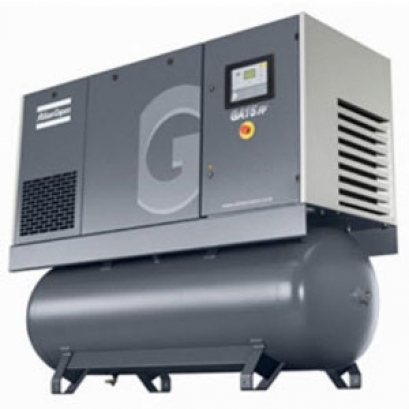 Screw compressor with oil injection (stationary)