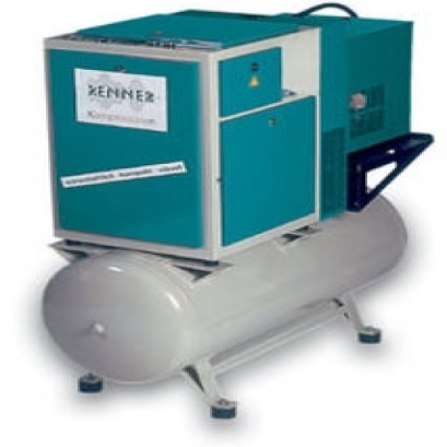 Screw compressor with refrigerant dryer (stationary)