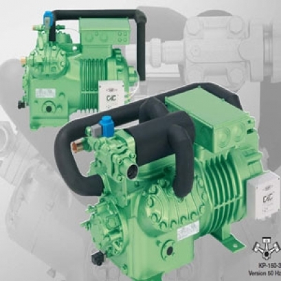 Semi-hermetic reciprocating refrigeration compressor