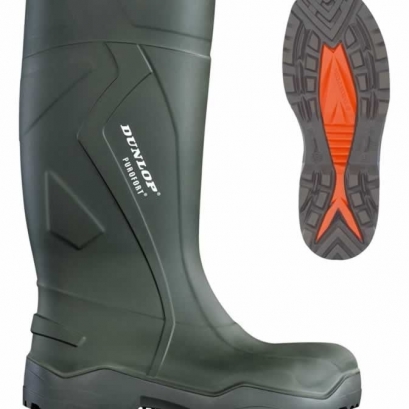Thermally insulated safety rubber boots