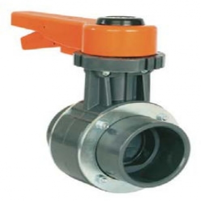 Weld-in butterfly valve