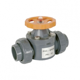 Plastic diaphragm valve