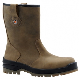 Leather safety boots