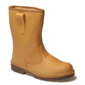 Leather safety boots