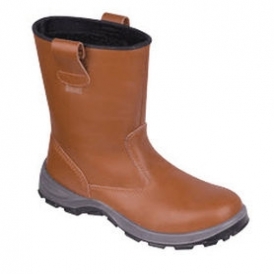 Leather safety boots