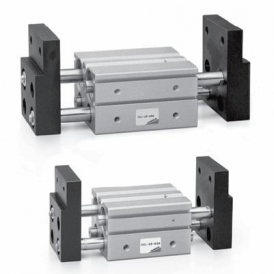Long stroke pneumatic parallel gripper