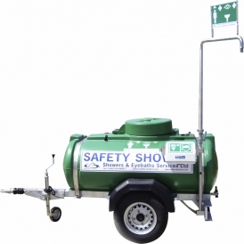 Mobile safety shower