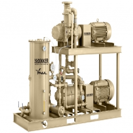 Oil sealed liquid ring pump vacuum unit