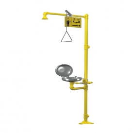Pedestal safety shower