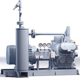Piston compressor with direct drive (stationary)