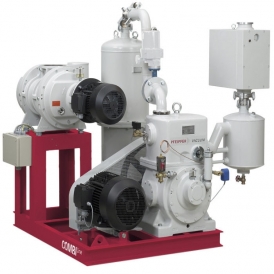 Roots pump vacuum unit
