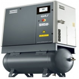 Screw compressor with oil injection (stationary)