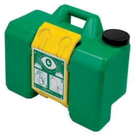 Self-contained mobile safety eyewash station