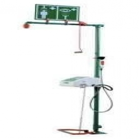 Unheated indoor emergency safety shower
